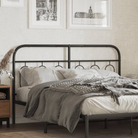 Black metal headboard 150 cm by , Headboards and footboards - Ref: Foro24-377151, Price: 43,48 €, Discount: %