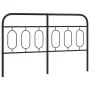 Cabecero de metal negro 150 cm de , Cabeceros y pies de cama - Ref: Foro24-377151, Precio: 42,89 €, Descuento: %