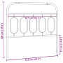 Schwarzes Metallkopfteil 107 cm von , Kopf- und Fußteile - Ref: Foro24-377147, Preis: 37,64 €, Rabatt: %
