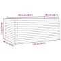 Jardinera de madera de pino impregnada 110x60x46 cm von , Töpfe und Pflanzgefäße - Ref: Foro24-3282463, Preis: 173,74 €, Raba...