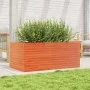 Jardinera de madera maciza de pino marrón cera 110x60x46 cm de , Maceteros y jardineras - Ref: Foro24-3282461, Precio: 192,16...