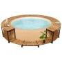 Solid acacia wood whirlpool bathtub surround 273x53 cm by vidaXL, Pool and spa accessories - Ref: Foro24-310091, Price: 806,8...