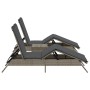 Tumbonas con mesita 2 unidades ratán sintético gris von , Liegen - Ref: Foro24-4002712, Preis: 277,91 €, Rabatt: %