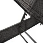 Tumbona con cojín ratán sintético negro de , Tumbonas - Ref: Foro24-4002719, Precio: 149,69 €, Descuento: %