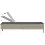 Tumbona con cojín y mesita ratán sintético gris claro von , Liegen - Ref: Foro24-4002733, Preis: 174,08 €, Rabatt: %