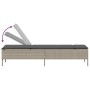 Tumbona con cojín y mesita ratán sintético gris claro von , Liegen - Ref: Foro24-4002733, Preis: 177,10 €, Rabatt: %