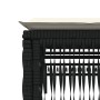 Tumbonas con mesita 2 unidades ratán sintético negro by , Loungers - Ref: Foro24-4002746, Price: 272,08 €, Discount: %