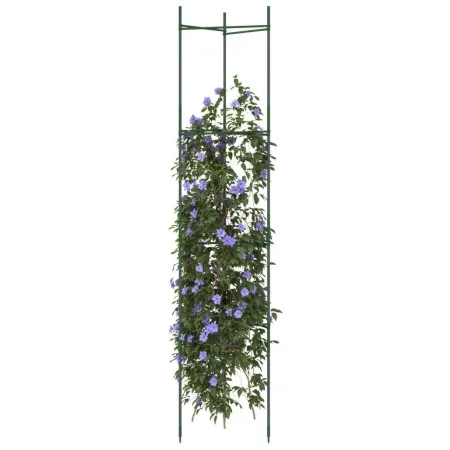 Tutor para tomates 2 unidades acero y PP 154 cm by , Pot stands - Ref: Foro24-4009285, Price: 32,21 €, Discount: %