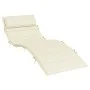 Cream-colored Oxford fabric sun lounger cushion 180x60x3 cm by , Cushions for chairs and sofas - Ref: Foro24-361854, Price: 4...