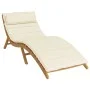 Cream-colored Oxford fabric sun lounger cushion 180x60x3 cm by , Cushions for chairs and sofas - Ref: Foro24-361854, Price: 4...