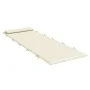 Cream-colored Oxford fabric sun lounger cushion 180x60x3 cm by , Cushions for chairs and sofas - Ref: Foro24-361854, Price: 4...