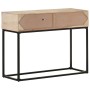 Mesa consola madera maciza de mango y caña natural 100x35x76 cm de vidaXL, Mesas auxiliares - Ref: Foro24-323512, Precio: 124...