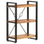 Estantería de 3 niveles de madera maciza de acacia 60x30x80 cm by , Bookcases and shelves - Ref: Foro24-320613, Price: 122,36...