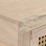 Massivholz-Konsolentisch aus Mangoholz und natürlicher Rohrkanne, 100x35x76 cm. von vidaXL, Seitentische - Ref: Foro24-323512...