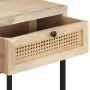 Mesa consola madera maciza de mango y caña natural 100x35x76 cm de vidaXL, Mesas auxiliares - Ref: Foro24-323512, Precio: 123...