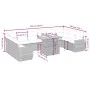 11-piece garden sofa set with beige synthetic rattan cushions by , Garden sets - Ref: Foro24-3272368, Price: 797,68 €, Discou...