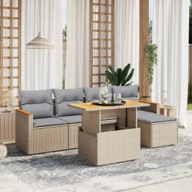 Set Gartensofas mit Kissen 6 Stück synthetisches Rattan beige von , Gartensets - Ref: Foro24-3276034, Preis: 389,05 €, Rabatt: %