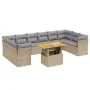 11-piece garden sofa set with beige synthetic rattan cushions by , Garden sets - Ref: Foro24-3271024, Price: 704,93 €, Discou...