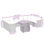 11-piece garden sofa set with beige synthetic rattan cushions by , Garden sets - Ref: Foro24-3271024, Price: 705,71 €, Discou...