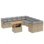 11-piece garden sofa set with beige synthetic rattan cushions by , Garden sets - Ref: Foro24-3271045, Price: 704,93 €, Discou...