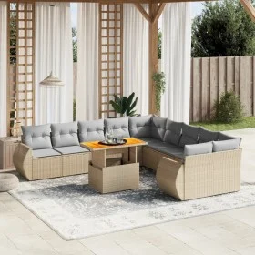 11-piece garden sofa set with beige synthetic rattan cushions by , Garden sets - Ref: Foro24-3272389, Price: 797,68 €, Discou...