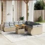 Set de sofás de jardín 11pzas con cojines ratán sintético beige de , Conjuntos de jardín - Ref: Foro24-3272389, Precio: 799,4...