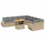 11-piece garden sofa set with beige synthetic rattan cushions by , Garden sets - Ref: Foro24-3272389, Price: 797,68 €, Discou...