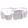 Set aus 7-teiligen Gartensofas und Kissen, synthetisches Rattan, beige von , Gartensets - Ref: Foro24-3276041, Preis: 461,74 ...