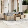 Set Gartensofas mit beigen Kissen 8 Stück PE Rattan von , Gartensets - Ref: Foro24-3271227, Preis: 559,12 €, Rabatt: %