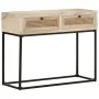 Mesa consola madera maciza de mango y caña natural 100x35x76 cm de vidaXL, Mesas auxiliares - Ref: Foro24-323512, Precio: 123...