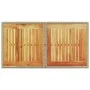 Mesa de jardín ratán PE y madera de acacia beige 100x55x73 cm de , Mesas de jardín - Ref: Foro24-366065, Precio: 101,51 €, De...