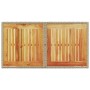 PE rattan and beige acacia wood garden table 100x55x73 cm by , Garden tables - Ref: Foro24-366065, Price: 91,80 €, Discount: %