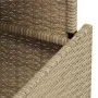PE rattan and beige acacia wood garden table 100x55x73 cm by , Garden tables - Ref: Foro24-366065, Price: 101,52 €, Discount: %
