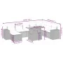 Garden sofa set 9 pieces with beige synthetic rattan cushions by , Garden sets - Ref: Foro24-3275964, Price: 611,53 €, Discou...