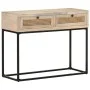 Massivholz-Konsolentisch aus Mangoholz und natürlicher Rohrkanne, 100x35x76 cm. von vidaXL, Seitentische - Ref: Foro24-323512...