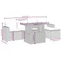 Set Gartensofas mit Kissen 6 Stück synthetisches Rattan beige von , Gartensets - Ref: Foro24-3271290, Preis: 391,23 €, Rabatt: %