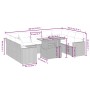 Set Gartensofas mit beigen Kissen 10 Stück synthetisches Rattan von , Gartensets - Ref: Foro24-3271458, Preis: 621,67 €, Raba...