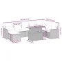 Set mit 9 Gartensofas mit beigen Kissen aus synthetischem Rattan von , Gartensets - Ref: Foro24-3271451, Preis: 587,53 €, Rab...