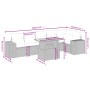 Set aus 7-teiligen Gartensofas und Kissen, synthetisches Rattan, beige von , Gartensets - Ref: Foro24-3272647, Preis: 509,57 ...