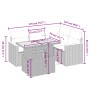 Set Gartensofas mit Kissen 5 Stück synthetisches Rattan beige von , Gartensets - Ref: Foro24-3273061, Preis: 361,45 €, Rabatt: %