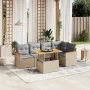 Set Gartensofas mit Kissen 6 Stück synthetisches Rattan beige von , Gartensets - Ref: Foro24-3273068, Preis: 415,24 €, Rabatt: %