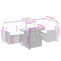 Garden sofa set with 6-piece synthetic rattan beige cushions by , Garden sets - Ref: Foro24-3273068, Price: 411,73 €, Discoun...