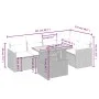Set Gartensofas mit Kissen 6 Stück synthetisches Rattan beige von , Gartensets - Ref: Foro24-3273068, Preis: 415,24 €, Rabatt: %