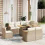 Garden sofa set 9 pieces with beige synthetic rattan cushions by , Garden sets - Ref: Foro24-3273172, Price: 656,91 €, Discou...
