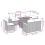 Set mit 9 Gartensofas mit beigen Kissen aus synthetischem Rattan von , Gartensets - Ref: Foro24-3273172, Preis: 611,17 €, Rab...