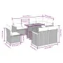 Set mit 9 Gartensofas mit beigen Kissen aus synthetischem Rattan von , Gartensets - Ref: Foro24-3273172, Preis: 656,91 €, Rab...