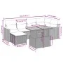 Set of 7-piece garden sofas and beige synthetic rattan cushions by , Garden sets - Ref: Foro24-3273179, Price: 510,03 €, Disc...