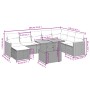 Garden sofa set 9 pieces with beige synthetic rattan cushions by , Garden sets - Ref: Foro24-3273215, Price: 550,43 €, Discou...