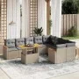 Garden sofa set with beige cushions, 10 pieces, synthetic rattan by , Garden sets - Ref: Foro24-3273236, Price: 643,09 €, Dis...