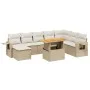 Set mit 9 Gartensofas mit beigen Kissen aus synthetischem Rattan von , Gartensets - Ref: Foro24-3271891, Preis: 644,80 €, Rab...